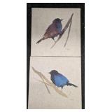 (2) M. Swartz Bird Paintings