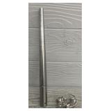 Ring Sizing Stick w/ Key Ring Of Sizing Rings