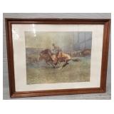 Frederic Remington Print Framed