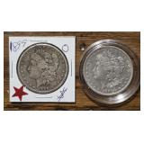 1899-O & 1901-O Morgan Dollars