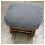 Blue Topped Glider Footrest