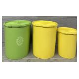 (3) Tupperware 805 & 809 Canisters