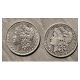 1881-O & 1882-S Morgan Dollars