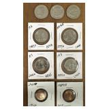 (9) Assorted US Coins