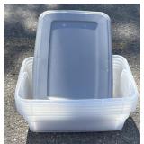 (5) Sterilite Totes w/Lids