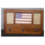 Warren Kimble Wood USA Wall Key Holder