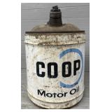 5-Gallon Coop Motor Oil Can