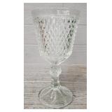 Indiana Glass Crystal Diamond Point Goblet
