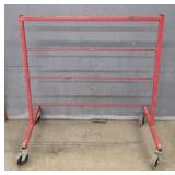 Heavy Duty Metal Rolling Storage Hanger Shelf