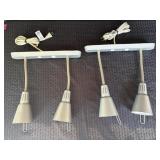 (2) IKEA Double Wall Mounted Lamps