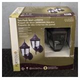 Portfolio Outdoor Two Pack Wall Lanterns