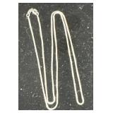 14K White Gold Chain