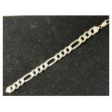 Sterling Silver Figaro Link Chain Bracelet