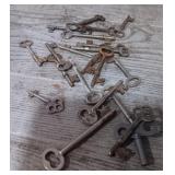 Variety of Vintage Skeleton Keys
