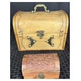 (2) Vintage style Treasure Chests