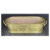 MCM Oval Brass Planter
