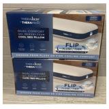 (2) Theraluxe Gel Memory Cooling Pillows