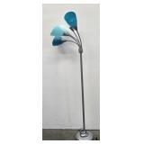 Multi Shade Blue Floor Lamp
