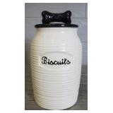 Vintage Amici Ceramic Dog Treat Canister