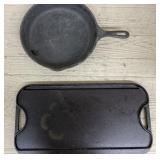(2) Cast Iron Pans