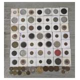 (70) Various Foreign Coins & Tokens