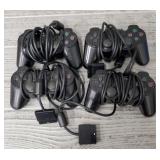 (4) Sony Playstation Controllers