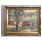 Vintage Turner Print 1950's Barn