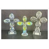 (3) Oleg Cassini Crystal Cut Cross Variety