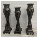 (3) Decorative Candle Holders