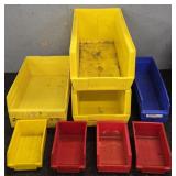 (11) Assorted Shop Bit Storage Bins