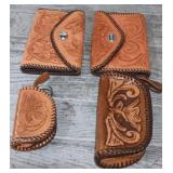 (4) Handmade Leather Wallet