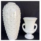 Abingdon Pottery Urn Vase & Hobnail Large Vase
