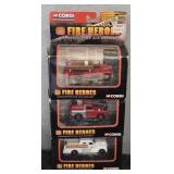(3) Corgi Fire Heroes Die-Cast