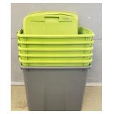 (6) Totes & (5) Lids