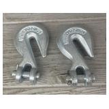 (2) 3/8' Chain Hooks