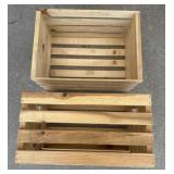 (2) Wooden Crates