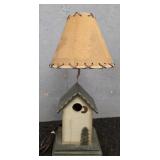 Bird House Lamp w/ Hide Lamp Shade