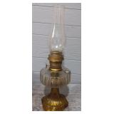 Old Glass Oil Lamp