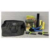 Misc. Tools, Flash Lights and a Tool Bag