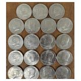 (19) Various Kennedy Half Dollars