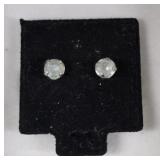14k Light Blue Topaz Earrings