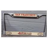 Vintage San Francisco 49ers License Plate Cover