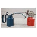 (2) Oiling Cans