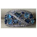 Blue Sapphire & Aquamarine Ring