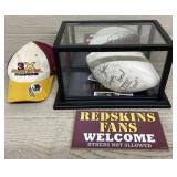 Mark Rypien Signed Ball/Hat