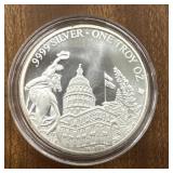 2019 1oz Texas .999 Fine Silver Round