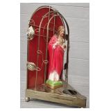 Vintage Religious Grotto Sacred Heart of Jesus