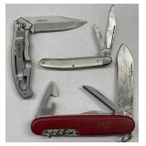 (3) Vintage Sabre & Gerber Pocket Knives