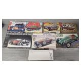 (8) Vintage Classic Model Car Kits