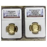 (2) PR 69 VC - NGC Pres. $1 Coins